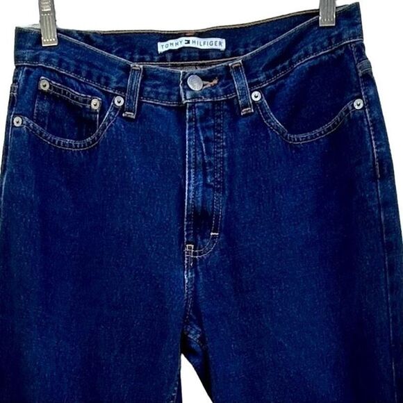Tommy Hilfiger Women's Size 29 Blue Dark Wash Straight Leg Denim Jeans - Picture 3 of 8